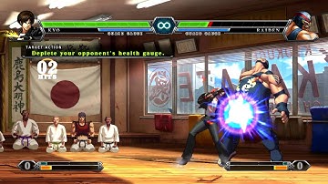The King of Fighters XIII Tutorial Mode. (HD)