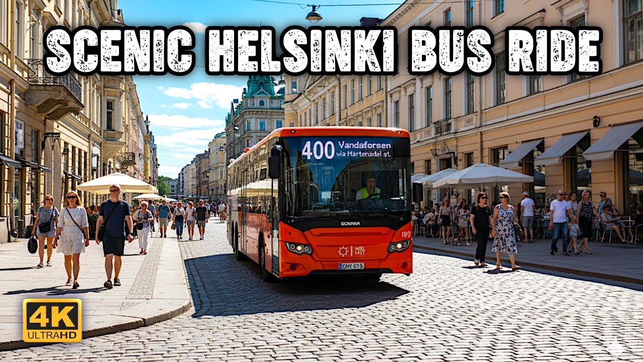 Автобусное путешествие из Хельсинки в Вантаа | POV маршрут 400
