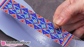 Quick Tip: Switching to a Shorter Needle to Tie Off Loom Work