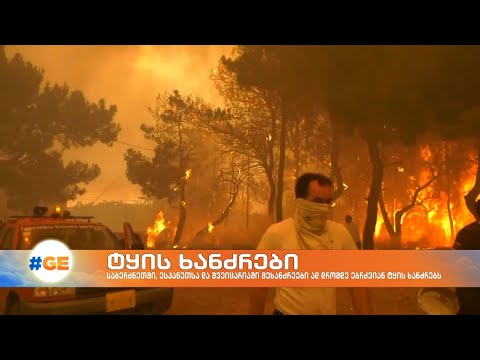 ევროპის ქვეყნებში ტყის ხანძრები ამ დრომდე მძვინვარებს