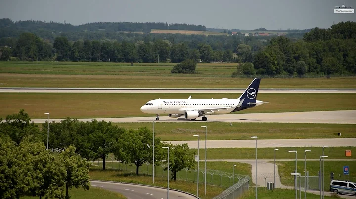 *YES TO EUROPE* Lufthansa Airbus A320-214 D-AIUC "Yes to Europe" Takeoff as LH105 MUC-FRA at Munich