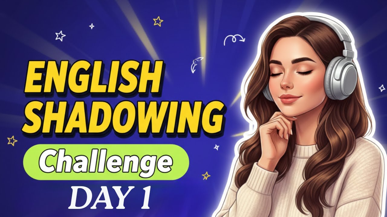Shadowing English Speaking Practice | 8-Day English Speaking Challenge ...