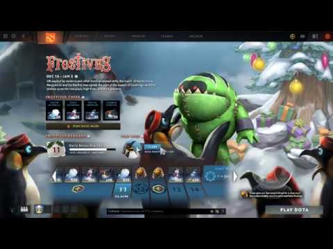 Dota 2 Frostivus 2019 Swap Tip 300 300 Reward Claim Penguin