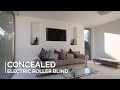Hidden Electric Blinds for Living Room