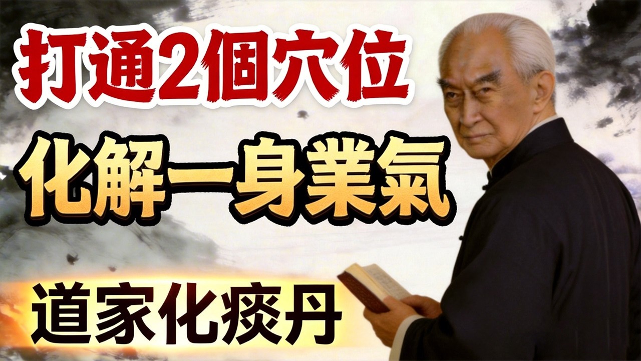 南懷瑾：打通這2個穴位，化解一身無形之痰與業氣!百病皆由痰作祟！找到豐隆與陽陵泉，敲開你身體裡的「少陽春風」教你道家「化痰丹」與心法，不花一分錢