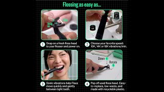 Flaus Electric Flosser Shark Tank 3 Speeds Eco Dental Floss Picks