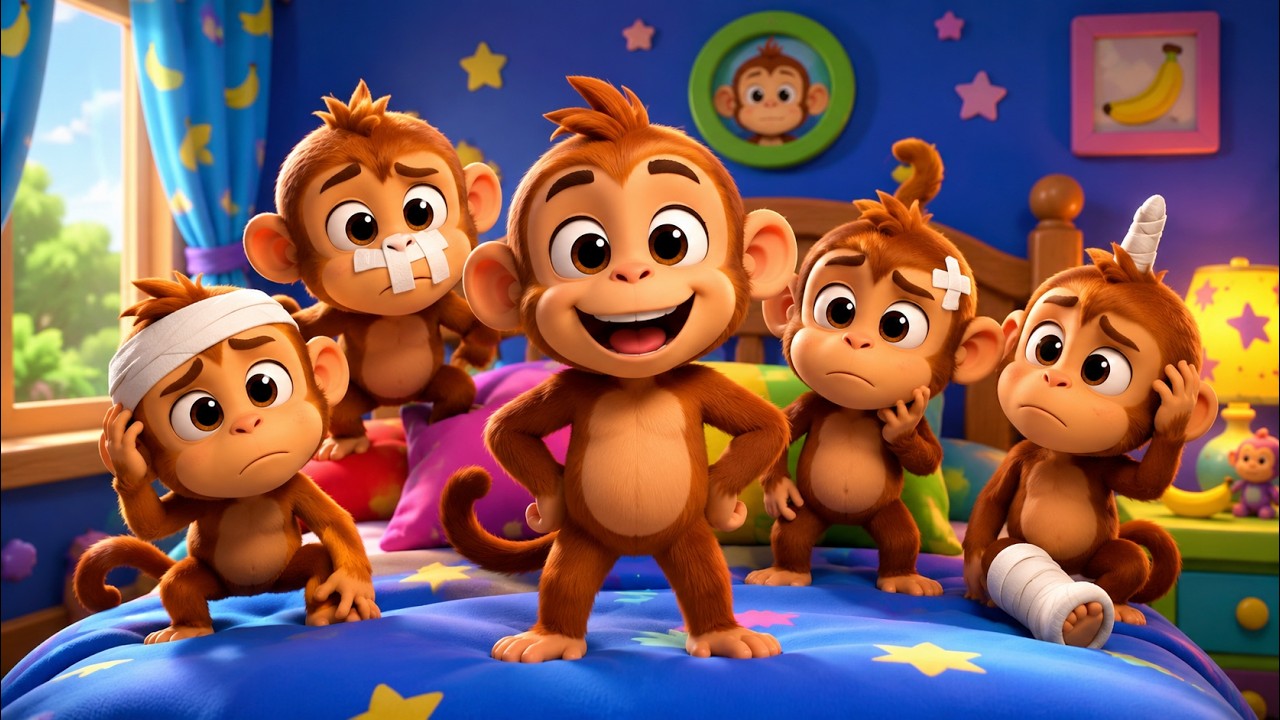 Sound Variations Fun Splash 🐵 Five Little Monkeys Splash Remix 💦 2 Minute Sound Variations Mashup ...