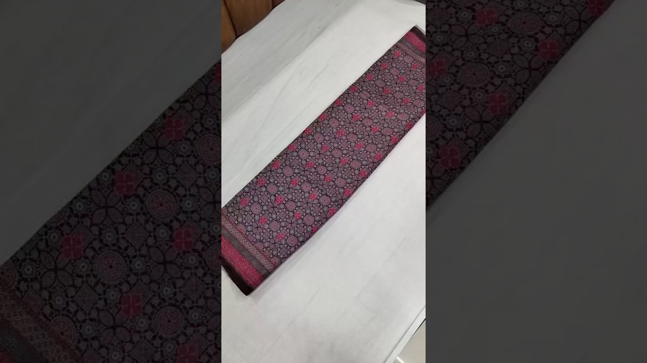 Soft Ajrakh Printed Saree