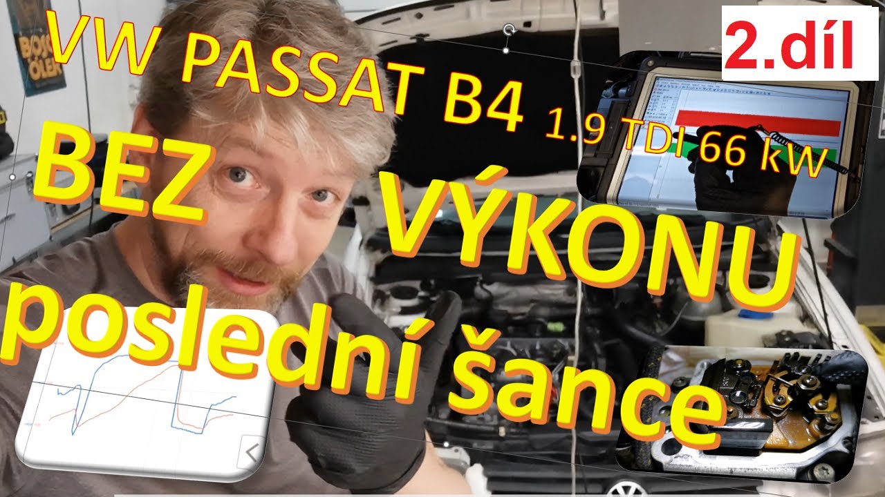 Diagnostický případ 019 2.díl  - VW Passat B4 1.9 TDI 66 kW 1Z - bez výkonu a bez DTC