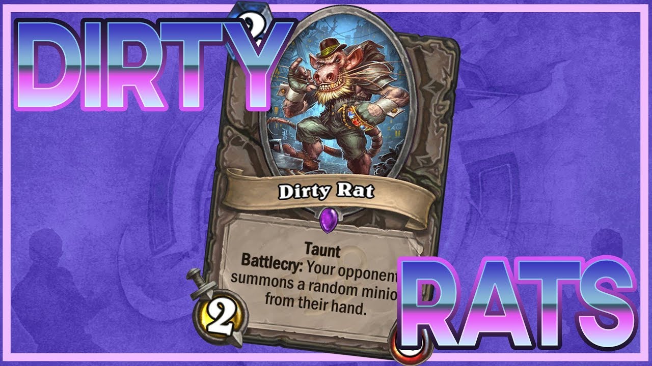 Hearthstone 48 HP of Dirty Rats YouTube