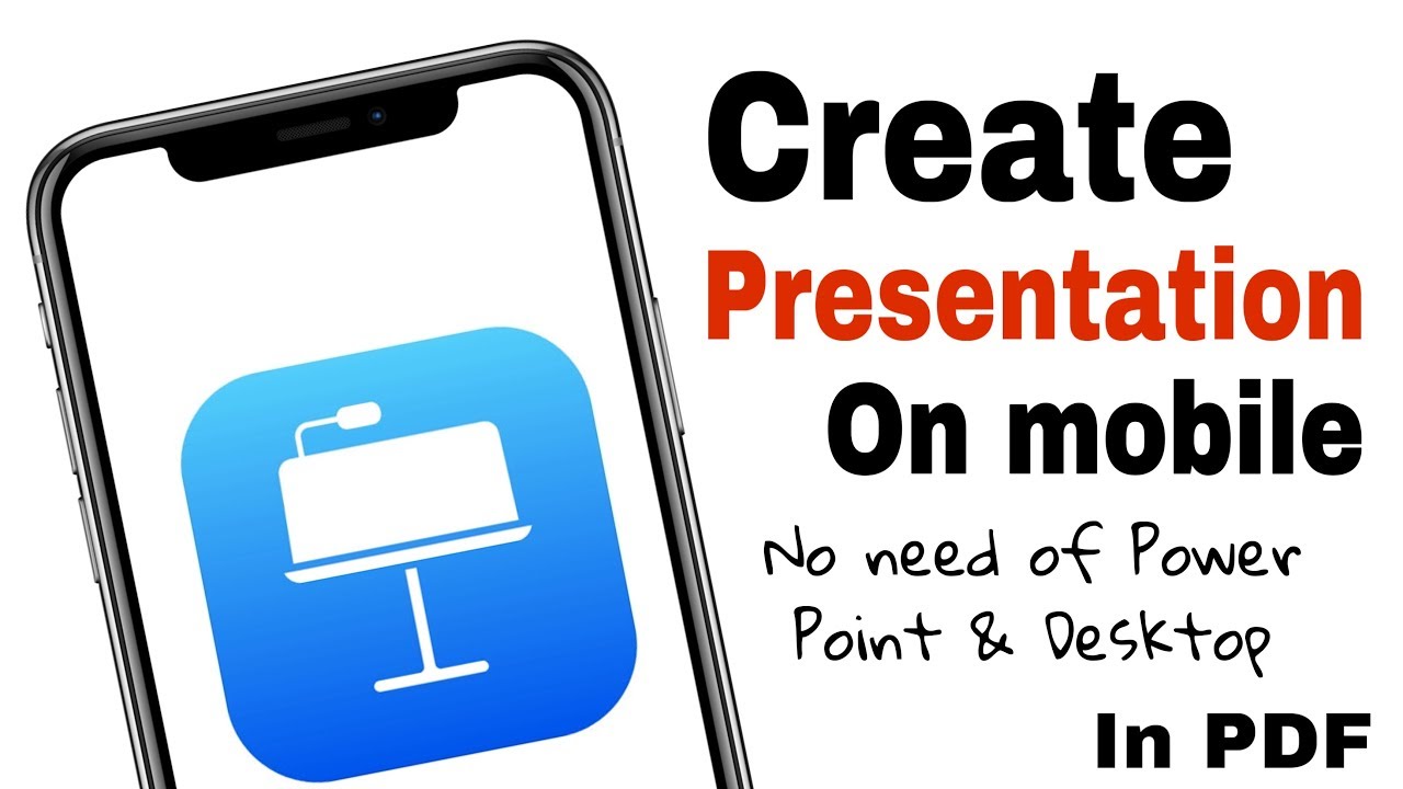 how to create presentation on iphone