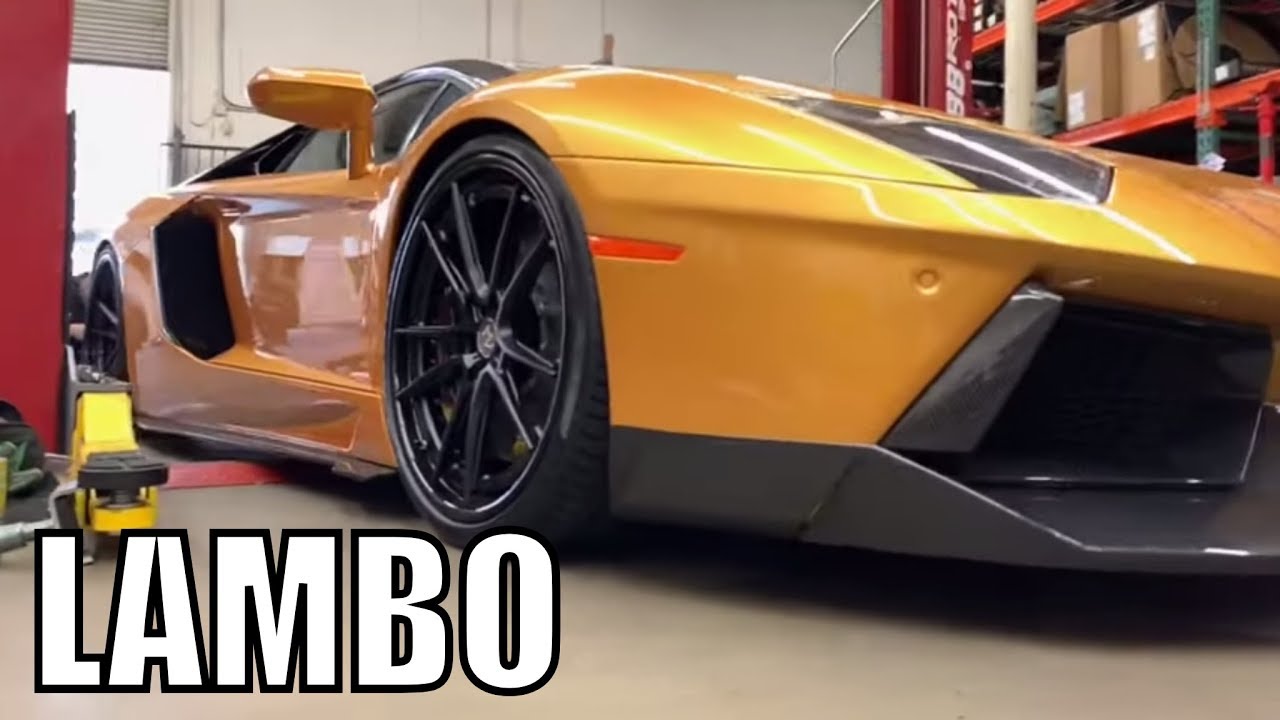 Aventador LP7004 Roadster AG Wheels Slammed on Novitec YouTube