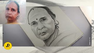 Draw a Portrait of Grandmother with a Pencil ✏️...... Draw a Portrait of Grandmother with a Pencil ✏️......