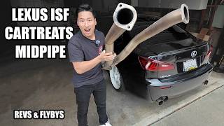 Lexus ISF Midpipe Install & Revs