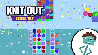 Knit Out Level 187 | Walkthrough | No Boosters