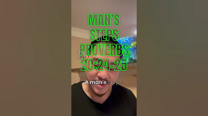 Man’s Steps Proverbs 20:24-25 #god #jesus #prayers #blessings #bible #fyp #reels #shorts #faith