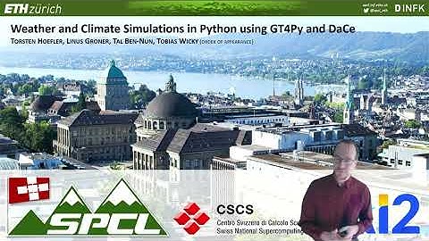 Weather and Climate Simulations in Python using GT4Py and DaCe