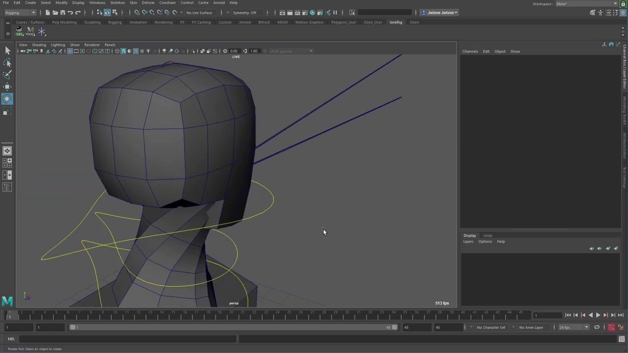neck twist rigging experiment (in Maya) - YouTube