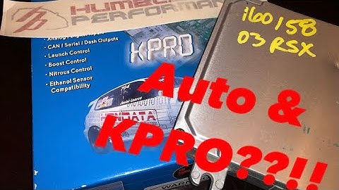 UNBOXING!!! Newly installed KPRO on Automatic RSX ECU from Humble Performance!