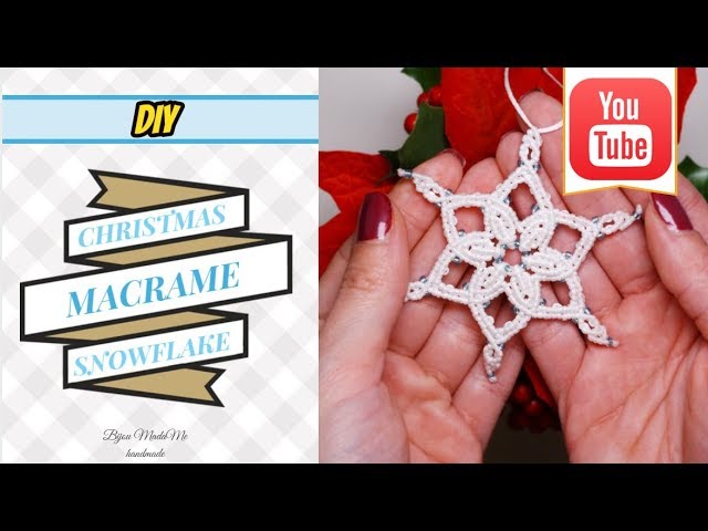 Handmade Woven Macrame Ornaments Snowflake Boho Christmas - Temu