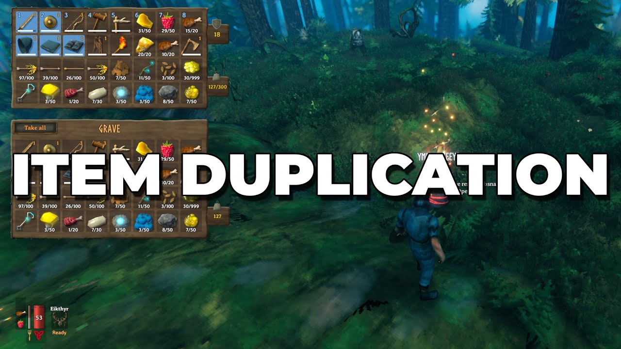 Item Duplication Bug found on Valheim Private Server - YouTube