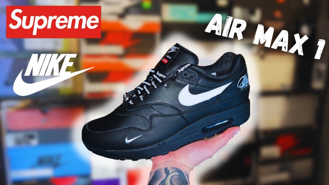 スニーカー Supreme Nike Air MAX 1 Nike Air Max 1 Supreme Review + On-Foot Look - YouTube