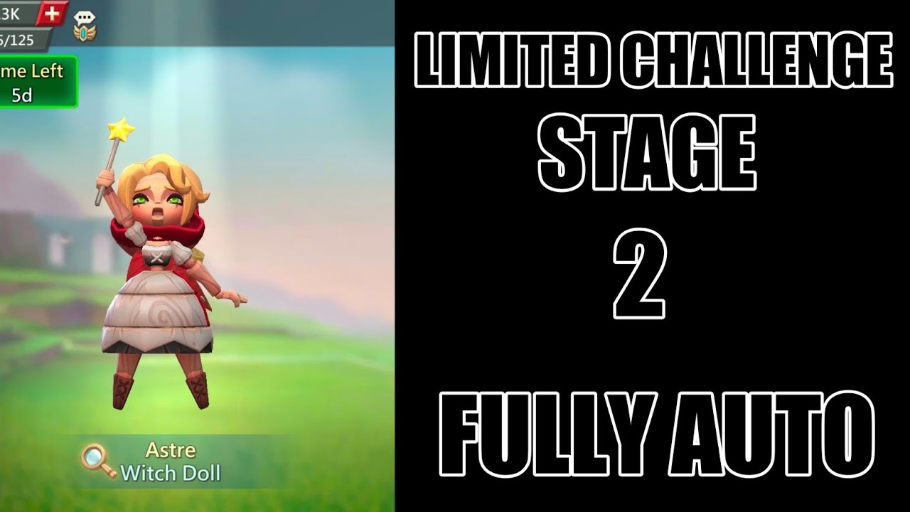 Lords mobile limited challenge dark disaster stage 2 fully auto|Witch doll stage 2 fully auto