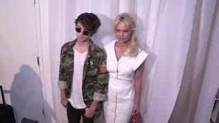 Pamela Anderson, Her Son Dylan Lee And More Front Row At The Christian Siriano Ready To Wear Fashion