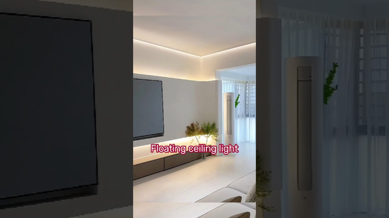 Floating ceiling light. No need drop-ceiling anymore.