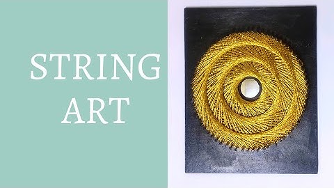 String art for golden thread work 🎨@artcreativity8618 #stringart #art #design #creative