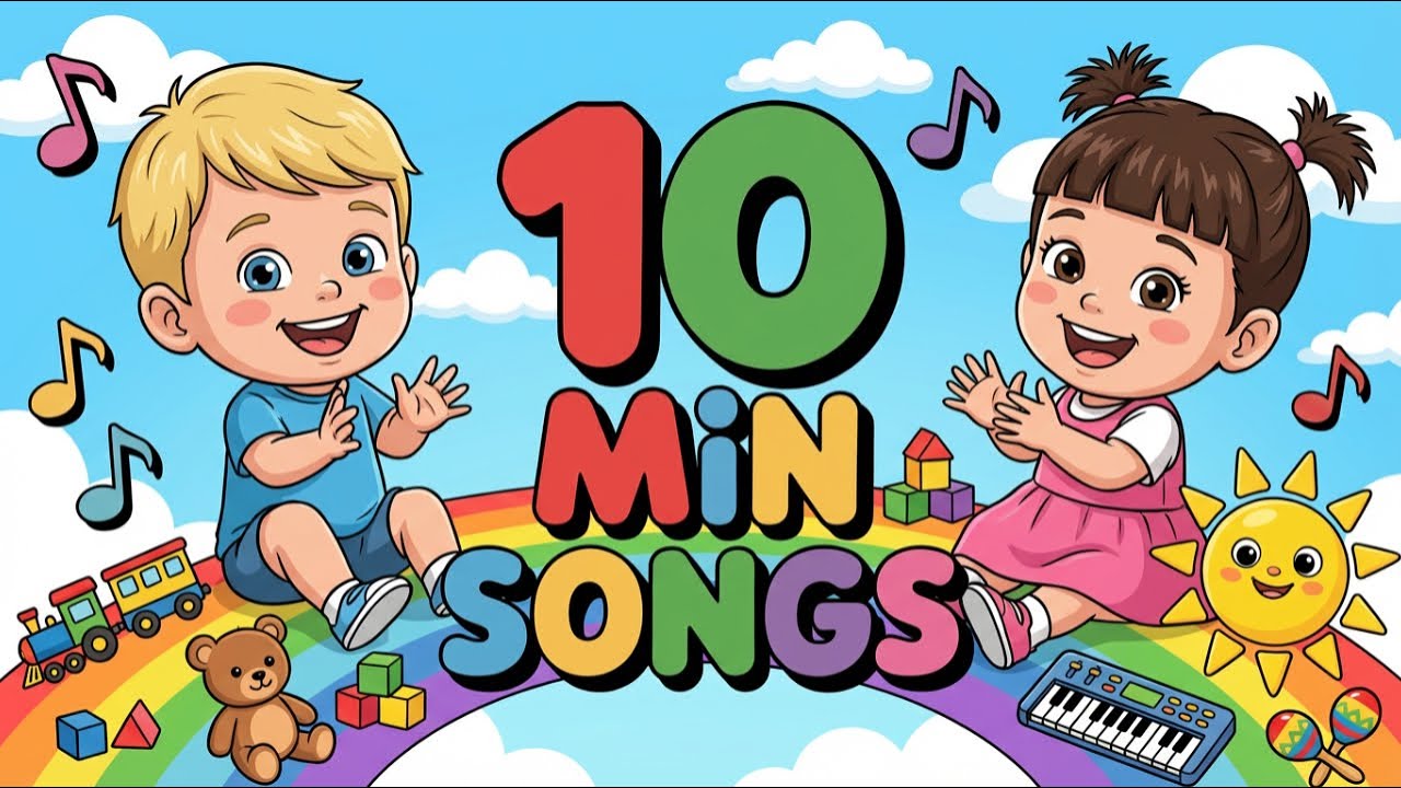 ⭐ 10 Minutes Kids Nursery Rhymes Mix 🎶 | Fun Learning Songs for ...