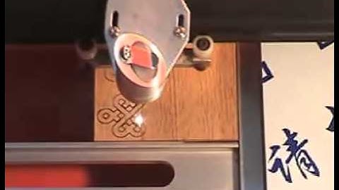 MIni laser cutter wood video