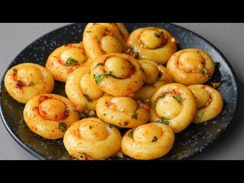 Potato With Garlic Butter | Potato Garlic Snacks Recipe | Delicious Potato Snacks Recipe