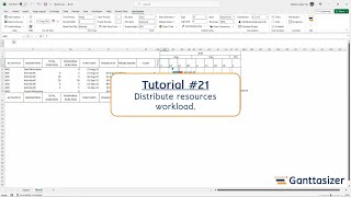 Ganttasizer Tutorial #21: Distribute resources workload