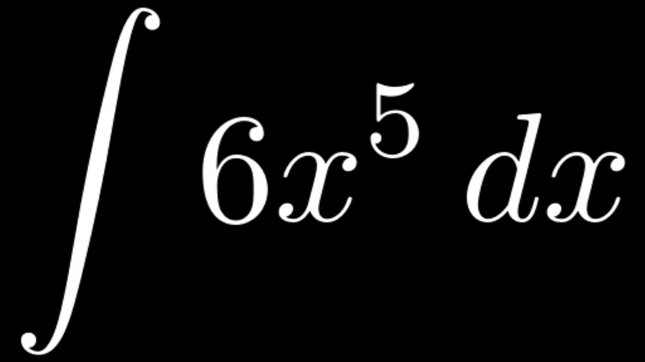 Integral Of 6x 5 YouTube Integral Of 6x 5 YouTube