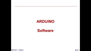 Arduino Software Basics - Mechatronics NDU screenshot 2