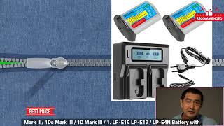 2255799944028974 Lp E19 Lp E19 Lp E4N Battery With Lcd Dual Slot Fast Charger For Can