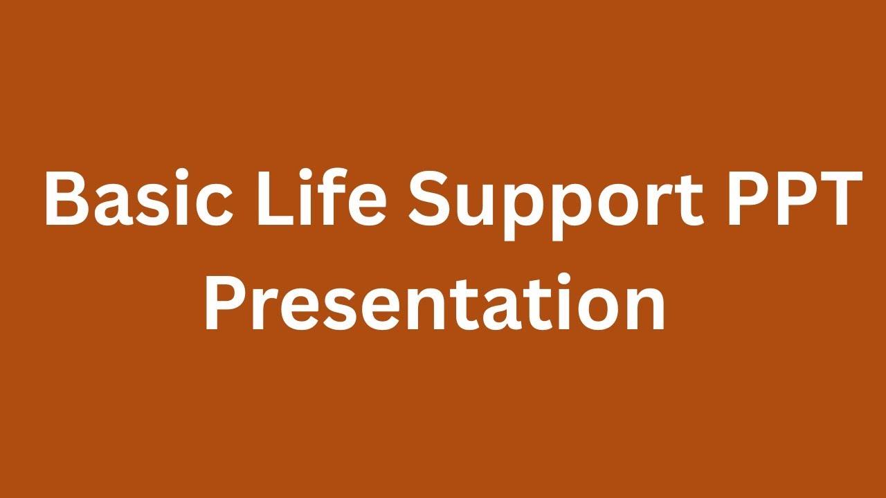Basic Life Support PPT Presentation Seminar Free Download - YouTube