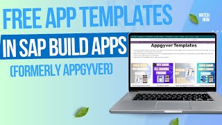 Download FREE SAP Build Apps App Templates | Build Faster with No-Code!