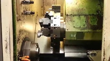 HARDINGE CONQUEST T42 PRECISION 3-AXIS CNC TURNING CENTER WITH C-AXIS AND LIVE TOOLING