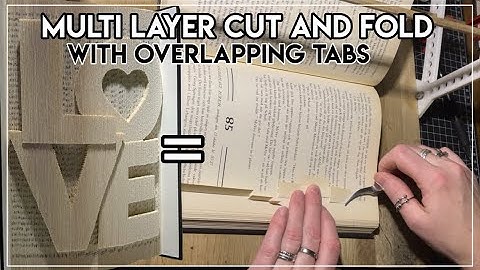 180° fold with overlapping tabs // 5 layer Cut and Fold // Graph Style Pattern