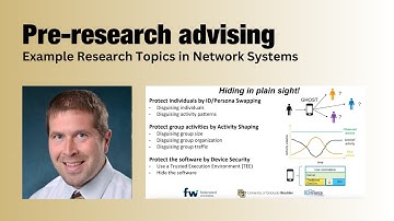 Example Research Topics in Network Systems with Eric Keller