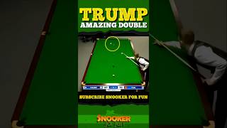 Trump's amazing double shot 🤩| #shorts #youtubeshorts #trending #snooker #ding #juddtrump #ronnie