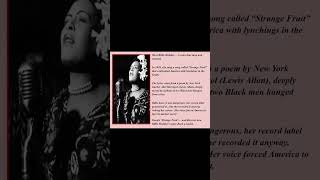 Meet Billie Holiday: The Voice of Strange Fruit, a Song They Tried to Ban 🇺🇸 #historysnippets