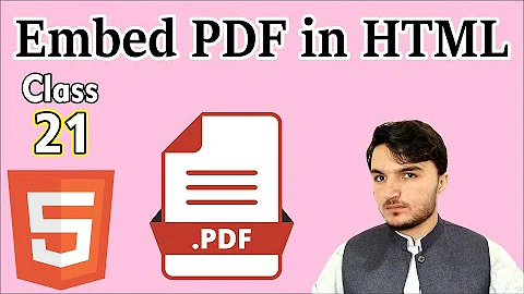 How to Embed PDF File in Webpage | Embed PDF in HTML | HTML Tutorial | Daily Coding | Class 21