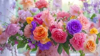 Colorful Spring Flower Bouquet Macro 4K —  6 Hour Silent Relaxing Smart TV Wallpaper screenshot 5