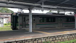 東北本線　白石駅　701系　普通列車　発車