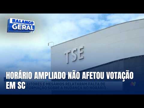 Prorrogação do horário de votação não afetou eleições em Santa Catarina