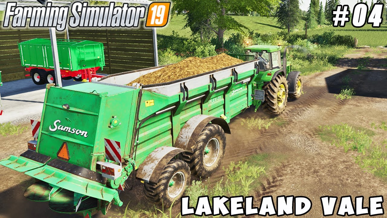 Spreading manure, harvesting soybeans & canola | Lakeland Vale 2 | Farming simulator 19 | ep #04