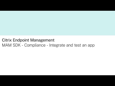 iOS MAM SDK